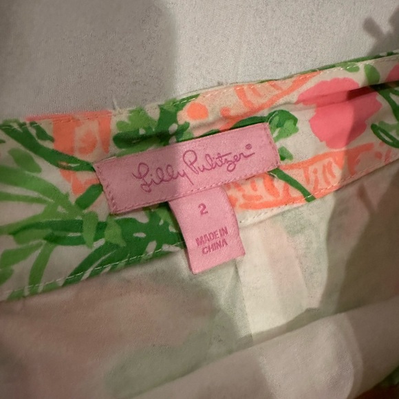 Lilly Pulitzer Size 2 Palm Tree Skirt - great condition - Picture 3 of 3